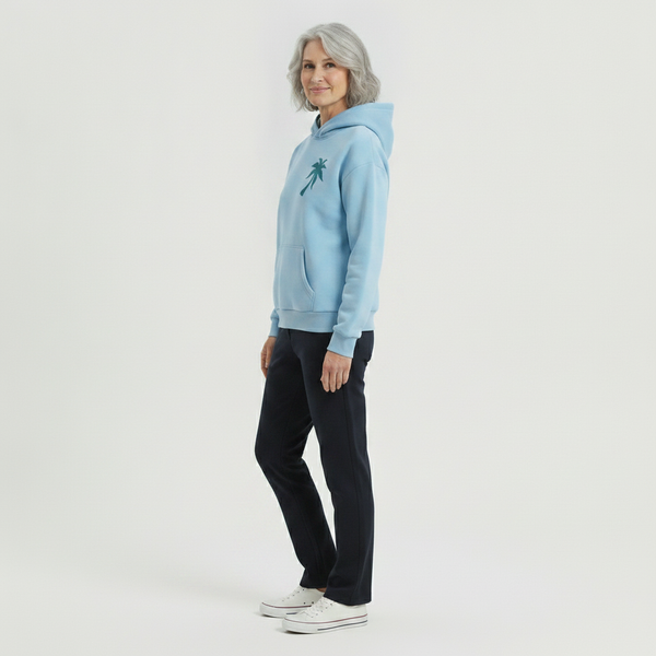 Tropicova - Oversized Tropical Embroidered Hoodie