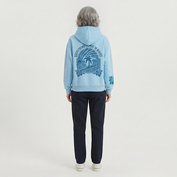 Tropicova - Oversized Tropical Embroidered Hoodie