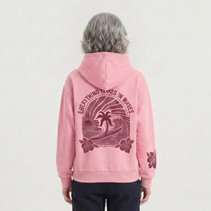 Tropicova - Oversized Tropical Embroidered Hoodie