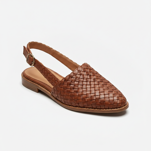 Marcelline - Woven Flat Slingback Shoe