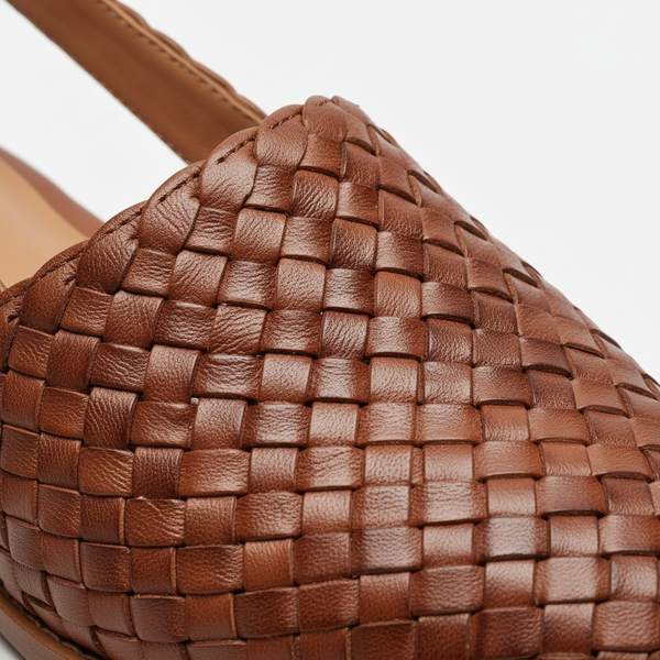 Marcelline - Woven Flat Slingback Shoe