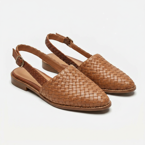 Marcelline - Woven Flat Slingback Shoe