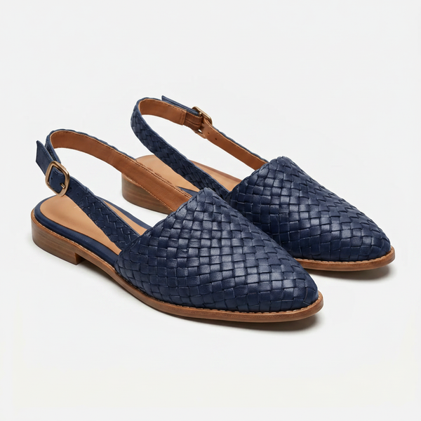 Marcelline - Woven Flat Slingback Shoe