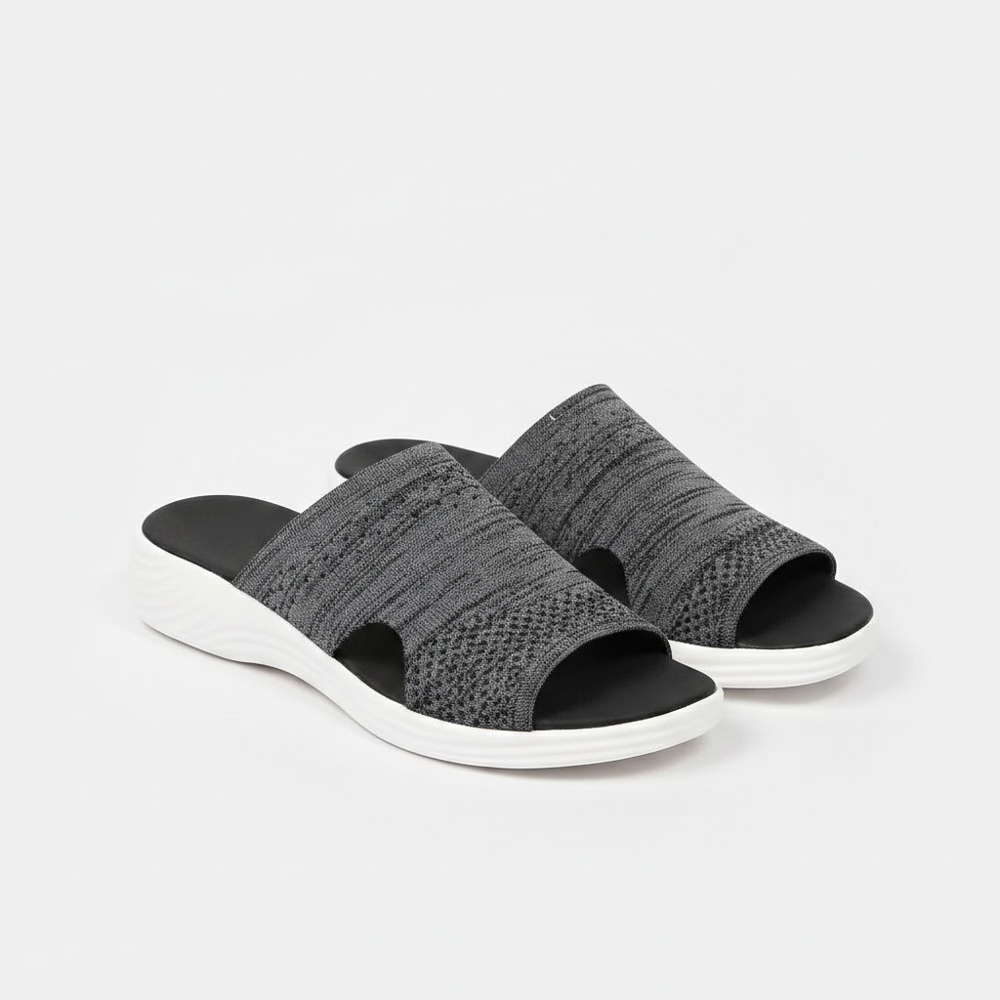 Leora - Slip-On Wedge Sandal With Wide Band