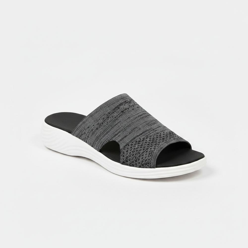 Leora - Slip-On Wedge Sandal With Wide Band