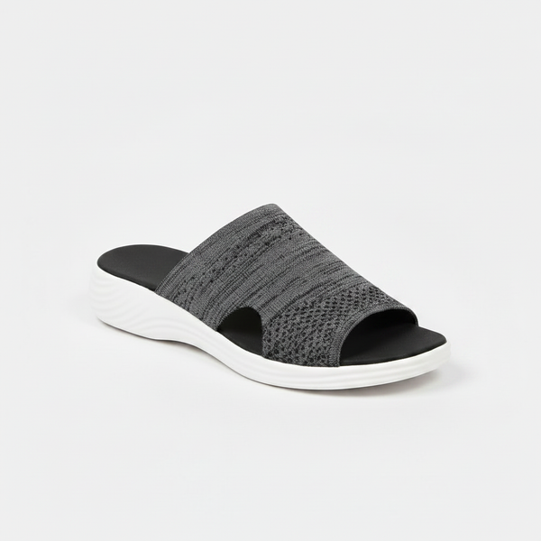 Leora - Slip-On Wedge Sandal With Wide Band
