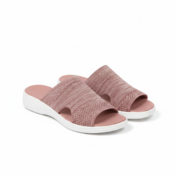 Leora - Slip-On Wedge Sandal With Wide Band