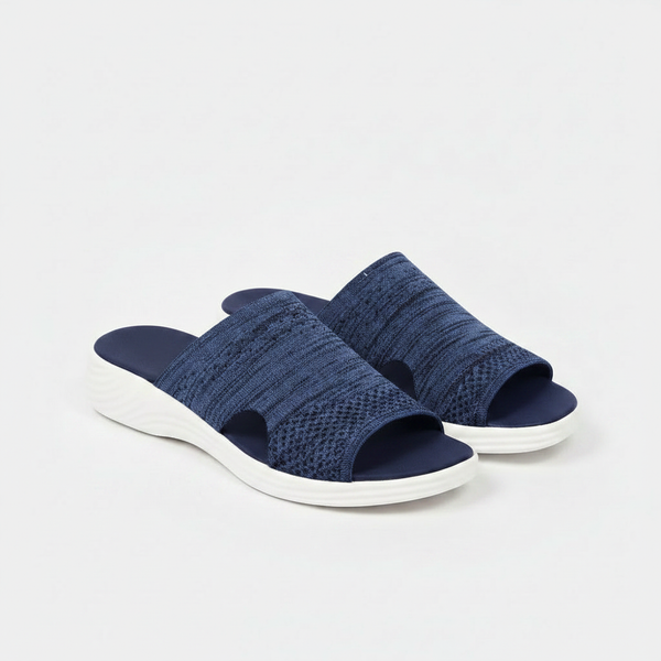 Leora - Slip-On Wedge Sandal With Wide Band