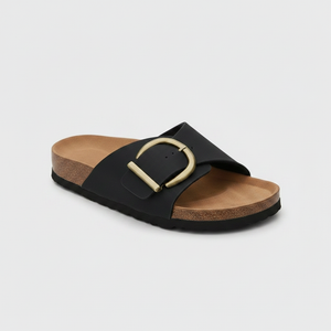 Elizabeth - Slip-On Sandal With Buckle Detail