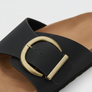 Elizabeth - Slip-On Sandal With Buckle Detail