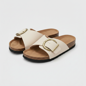 Elizabeth - Slip-On Sandal With Buckle Detail