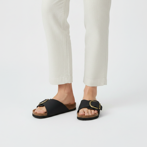 Elizabeth - Slip-On Sandal With Buckle Detail