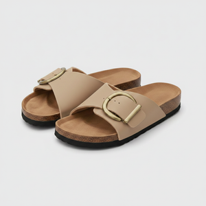 Elizabeth - Slip-On Sandal With Buckle Detail