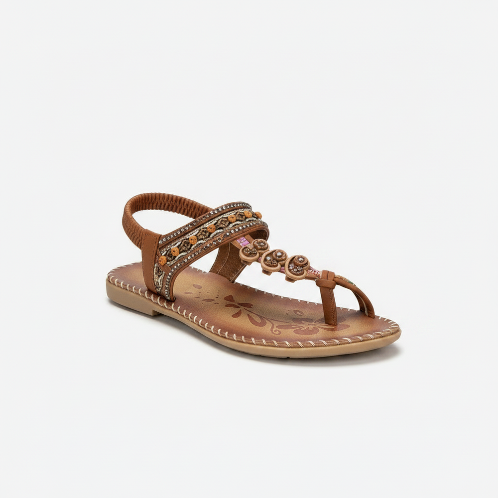Amaris - Flat Open-Toe Boho Sandal