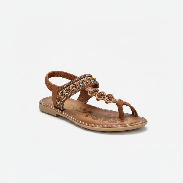 Amaris - Flat Open-Toe Boho Sandal
