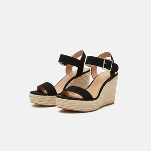 Althea - Open-Toe Wedge Sandal With Ankle Strap