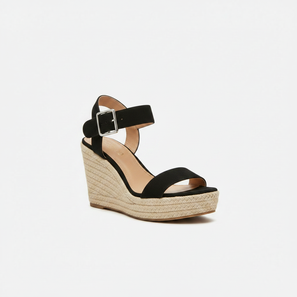 Althea - Open-Toe Wedge Sandal With Ankle Strap