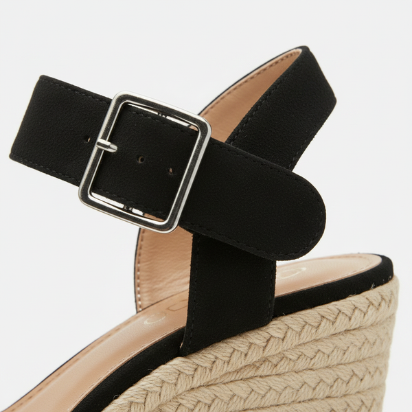 Althea - Open-Toe Wedge Sandal With Ankle Strap