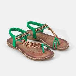 Amaris - Flat Open-Toe Boho Sandal