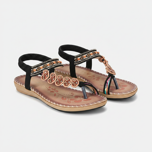 Amaris - Flat Open-Toe Boho Sandal