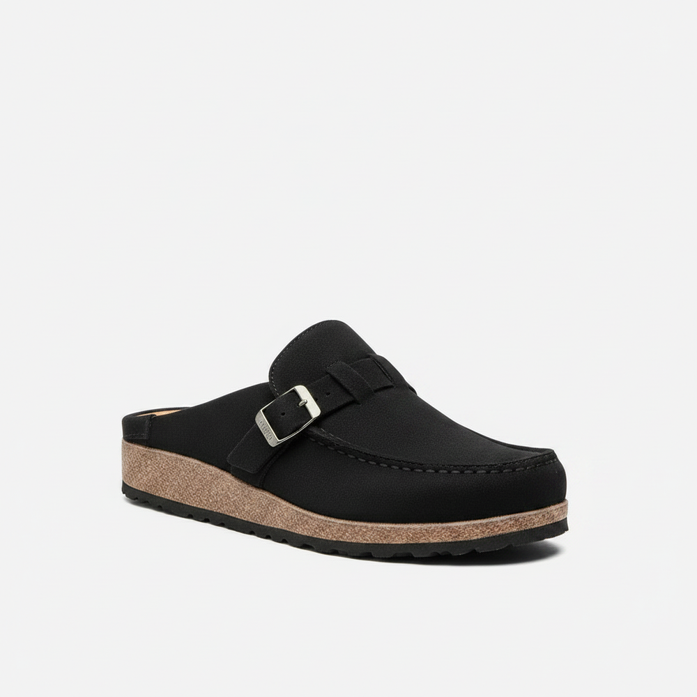 Clovina - Closed-Toe Wedge Sandal With Buckle
