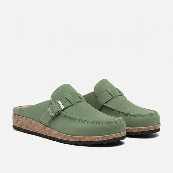 Clovina - Closed-Toe Wedge Sandal With Buckle