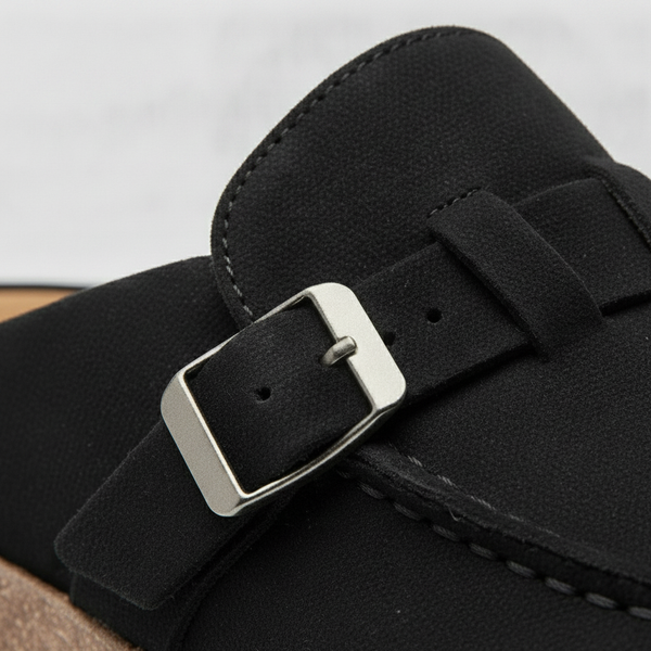 Clovina - Closed-Toe Wedge Sandal With Buckle