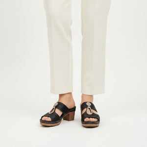 Savina - Block Heel Slip-On Sandal For Women