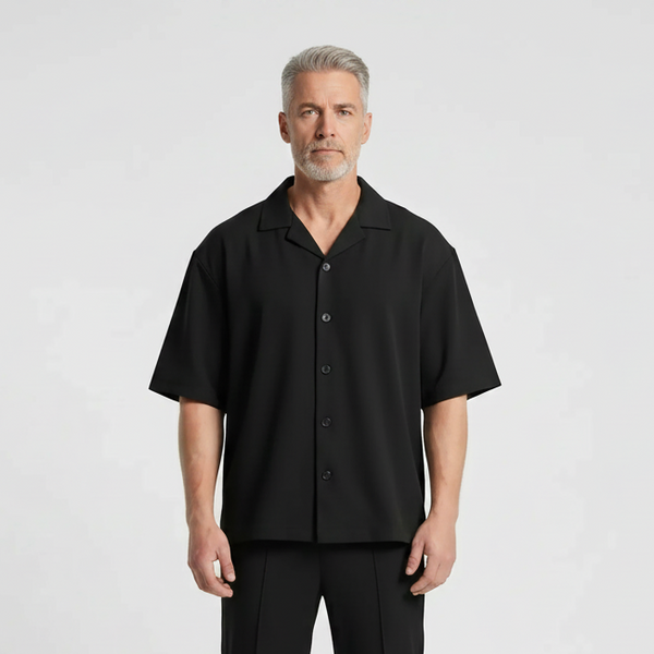 Adrien - Short-Sleeve Button Shirt Trouser Set