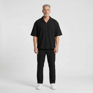Adrien - Short-Sleeve Button Shirt Trouser Set