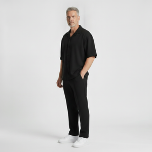 Adrien - Short-Sleeve Button Shirt Trouser Set