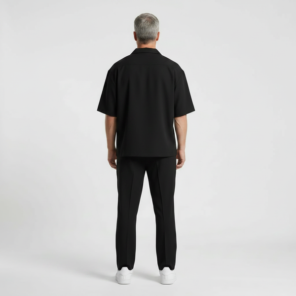 Adrien - Short-Sleeve Button Shirt Trouser Set