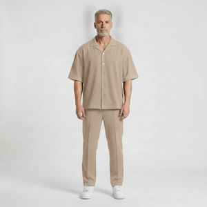 Adrien - Short-Sleeve Button Shirt Trouser Set