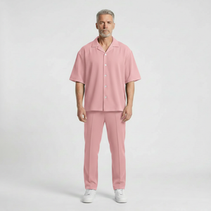 Adrien - Short-Sleeve Button Shirt Trouser Set