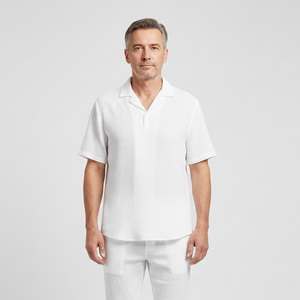Olivier - Coordinated Short-Sleeve Shirt And Pants Set