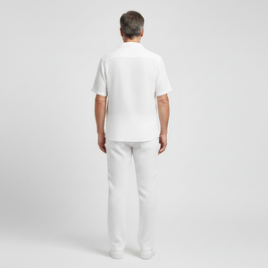 Olivier - Coordinated Short-Sleeve Shirt And Pants Set