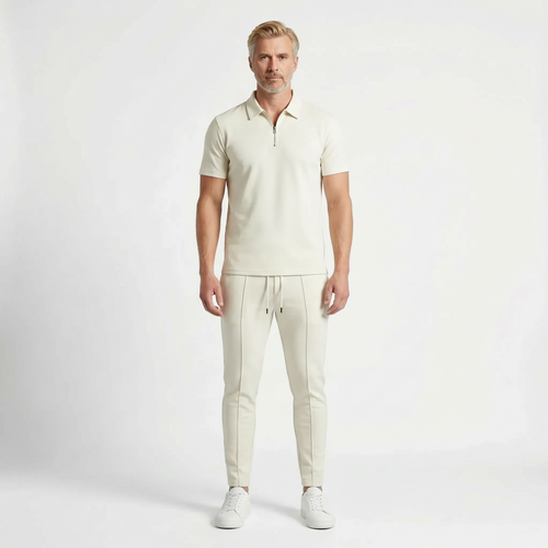 Thyren - Slim Fit Polo And Pants Matching Set