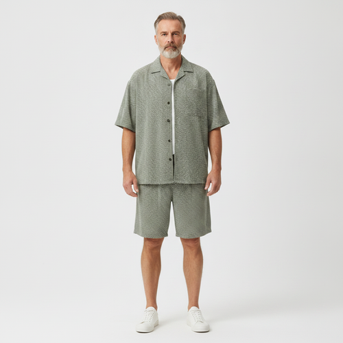 Valentino- Matching Short Sleeve Shirt And Shorts Set