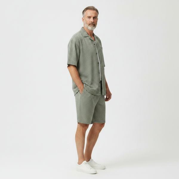 Valentino- Matching Short Sleeve Shirt And Shorts Set