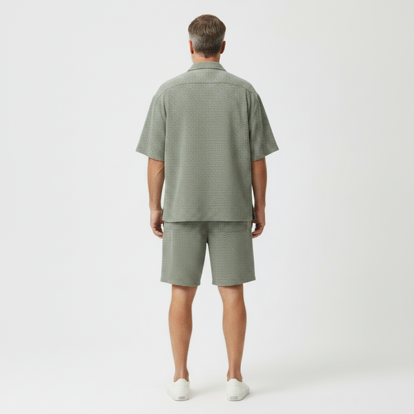 Valentino- Matching Short Sleeve Shirt And Shorts Set