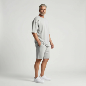 Leonardo- Casual Loose Fit Shorts And Tee Set