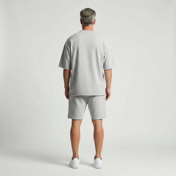 Leonardo- Casual Loose Fit Shorts And Tee Set