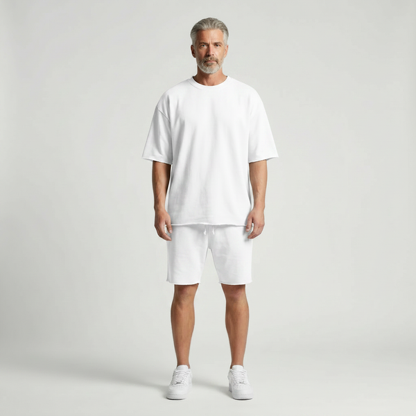 Leonardo- Casual Loose Fit Shorts And Tee Set