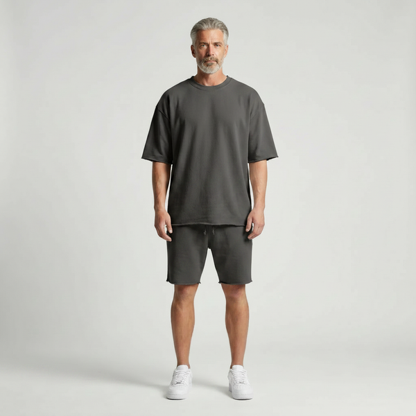 Leonardo- Casual Loose Fit Shorts And Tee Set
