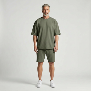Leonardo- Casual Loose Fit Shorts And Tee Set