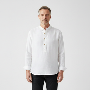 Marvelle - Tailored Fit Long-Sleeve Pullover Shirt