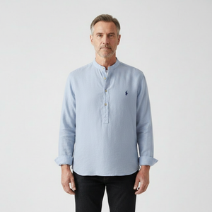 Marvelle - Tailored Fit Long-Sleeve Pullover Shirt
