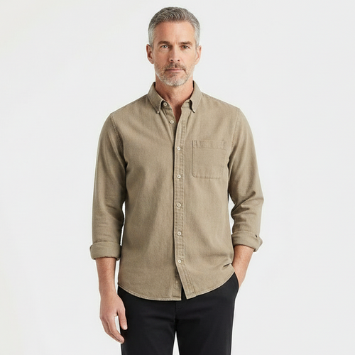 Driftlow - Long Sleeve Button-Down Men's Shirt