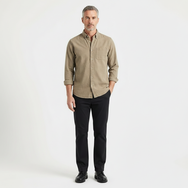 Driftlow - Long Sleeve Button-Down Men's Shirt