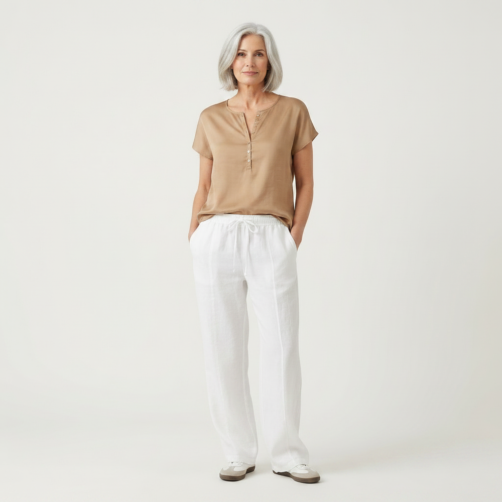 Veluxe - V-Neck Short Sleeve Women's Top